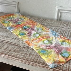 Hand painted Colorful Silk Scarf